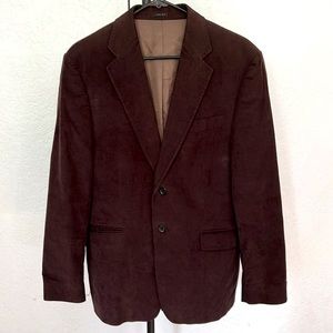 Express Brown Corduroy Men Suit Jacket